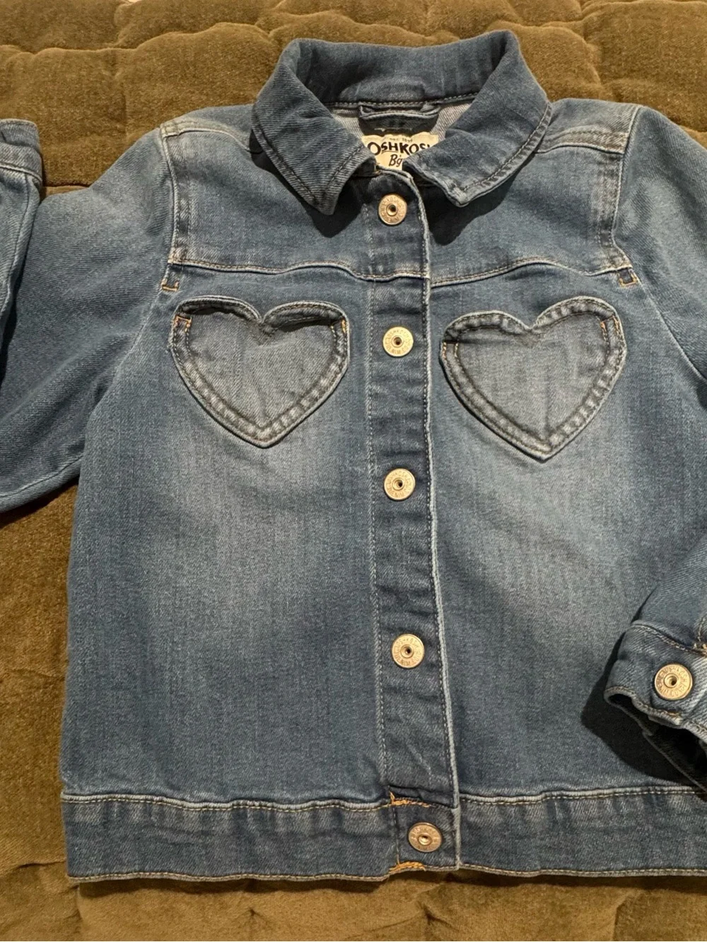 Girls' Osh Kosh Heart Denim Jacket